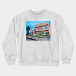 Hotel In Corfu, Greece Crewneck Sweatshirt